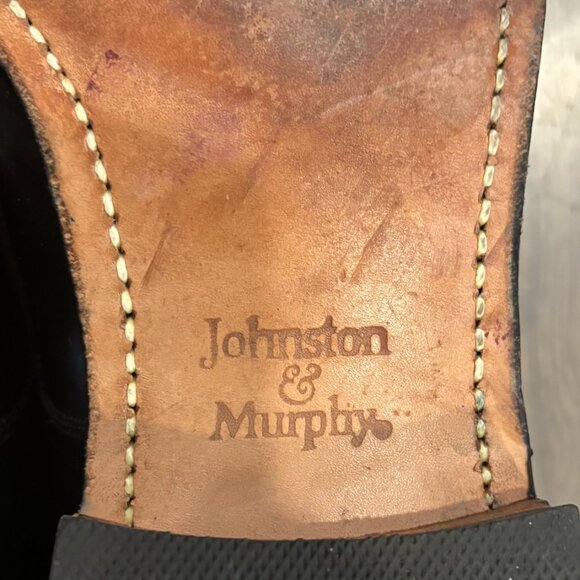 Johnston & Murphy Melton black dress shoes sz 10 main image 9